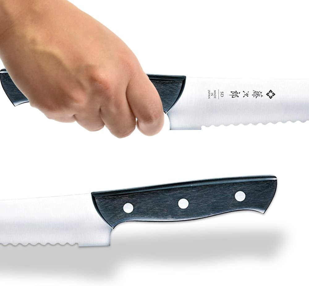 JAPAN Hand Made Chef Bread Knife Slicer Cutter, 10.6" Blade - Reinforced Laminated Material