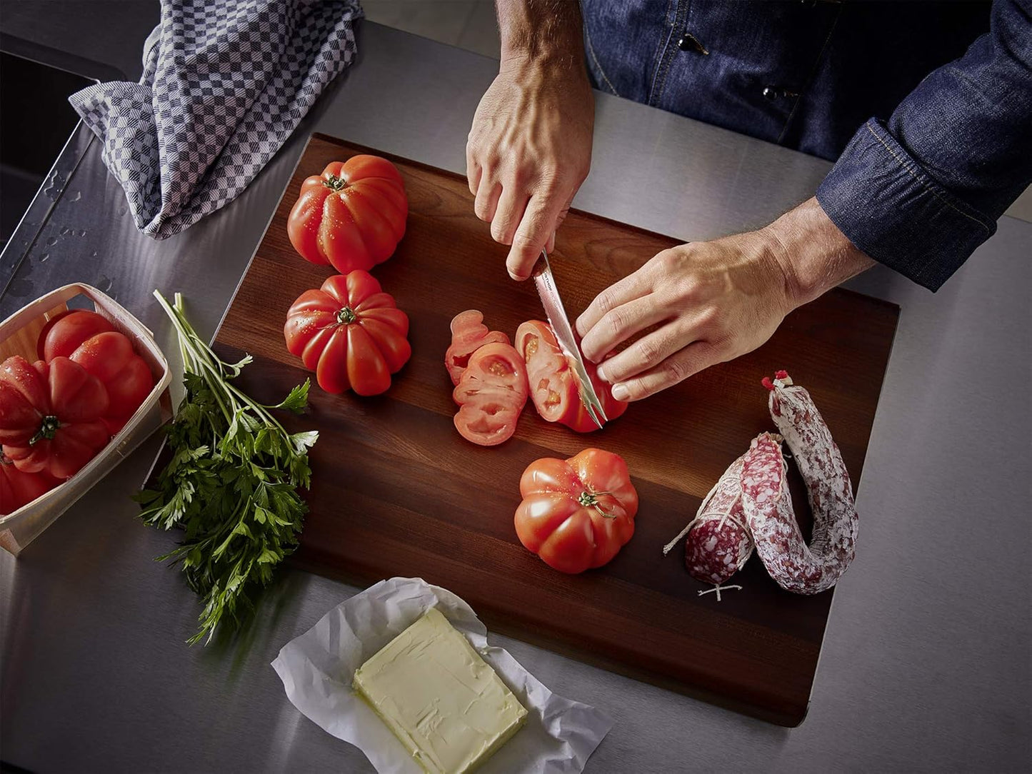 Classic 2-Piece Chef'S Knife Set, Black