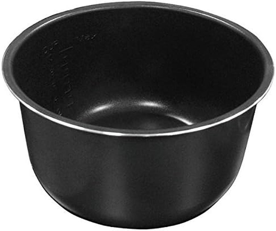 3-Qt Ceramic Non-Stick Inner Cooking Pot for Rice, Slow Cooking, Black