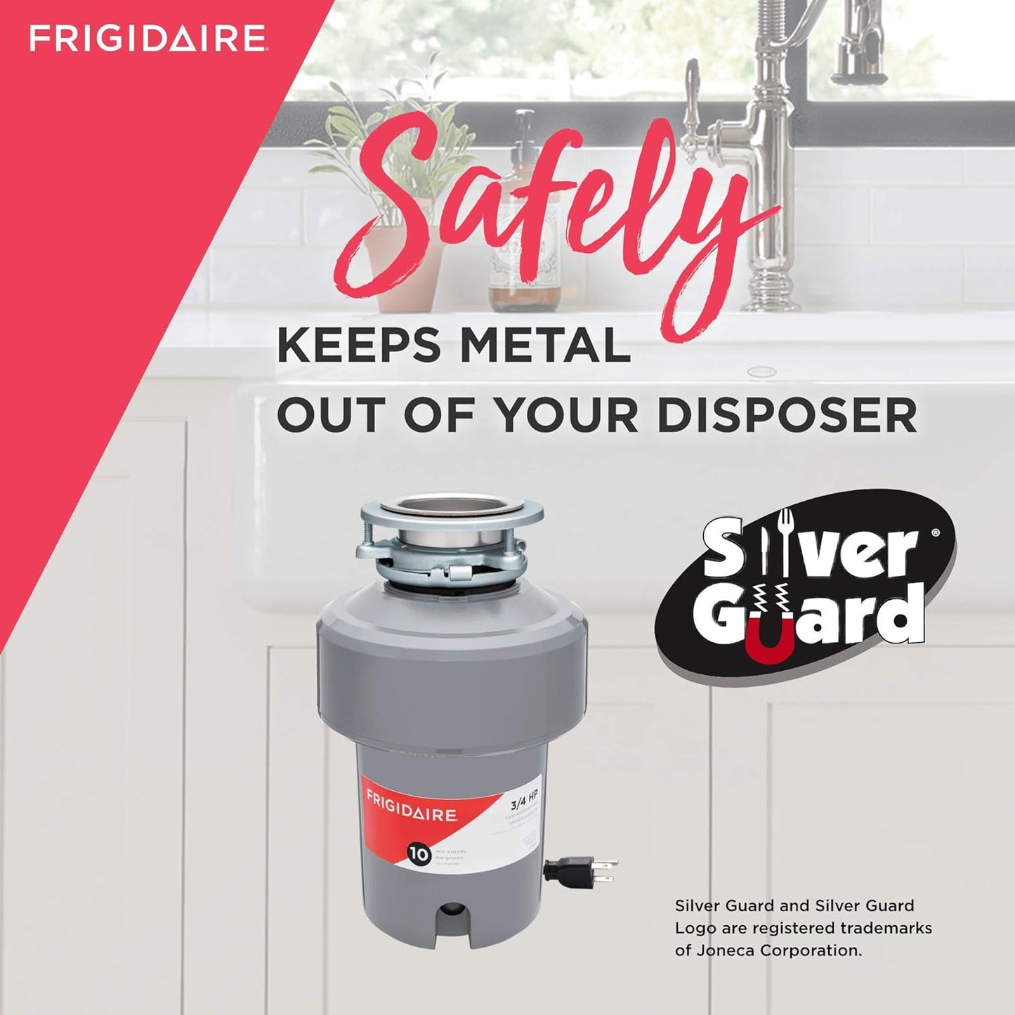 3/4 HP Corded Garbage Disposal for Kitchen Sinks | FF75DISPC1