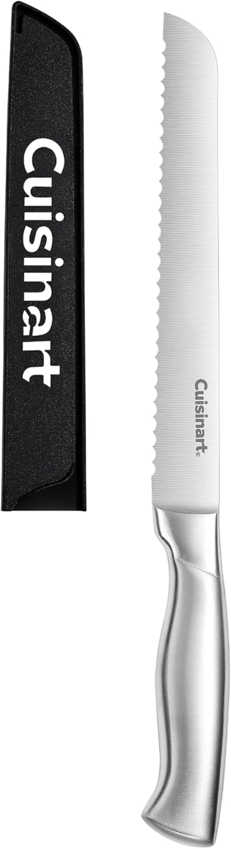 8" Stainless Steel Bread Knife with Blade Guard