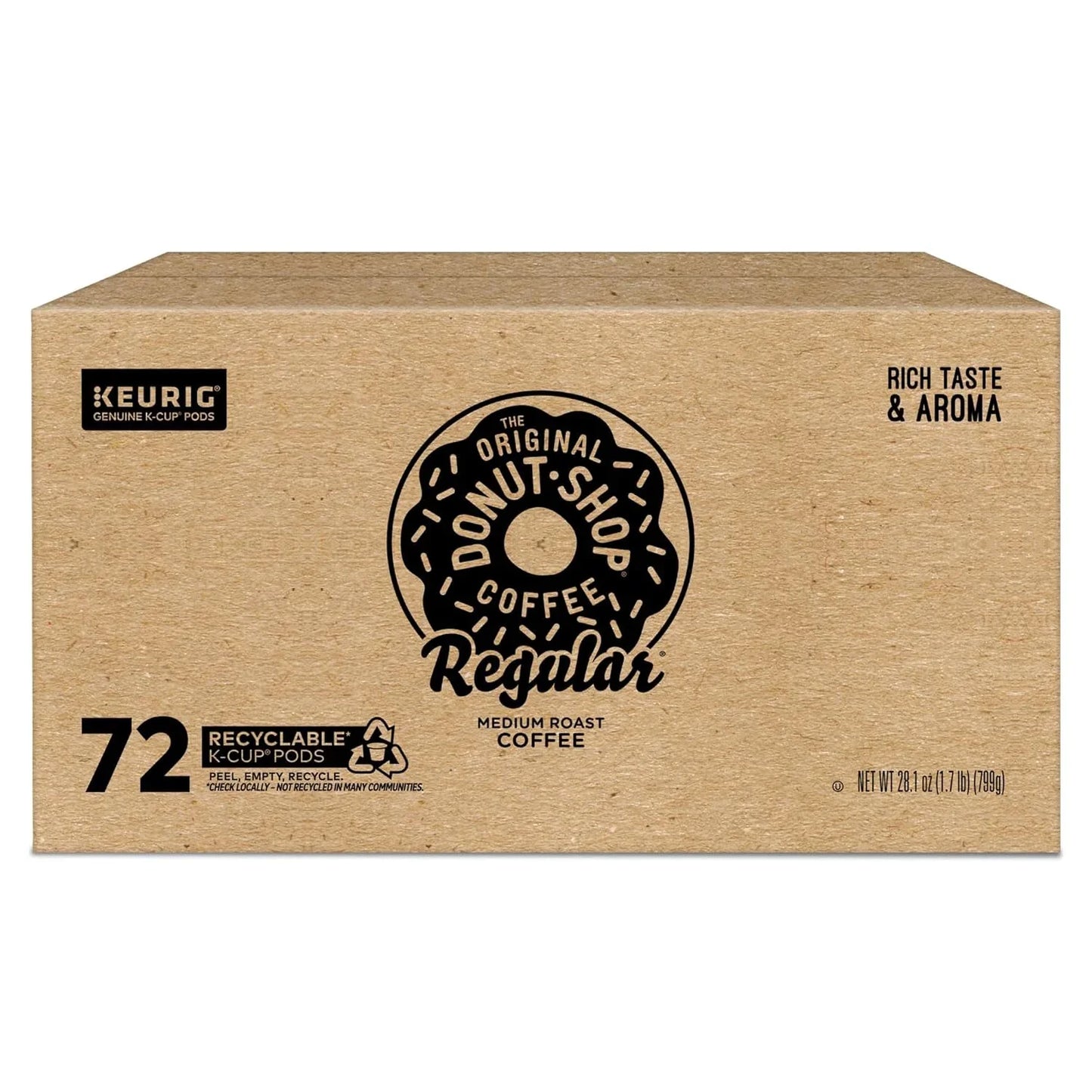 Regular Keurig Single-Serve K-Cup Pods, Medium Roast Coffee, 72 Count