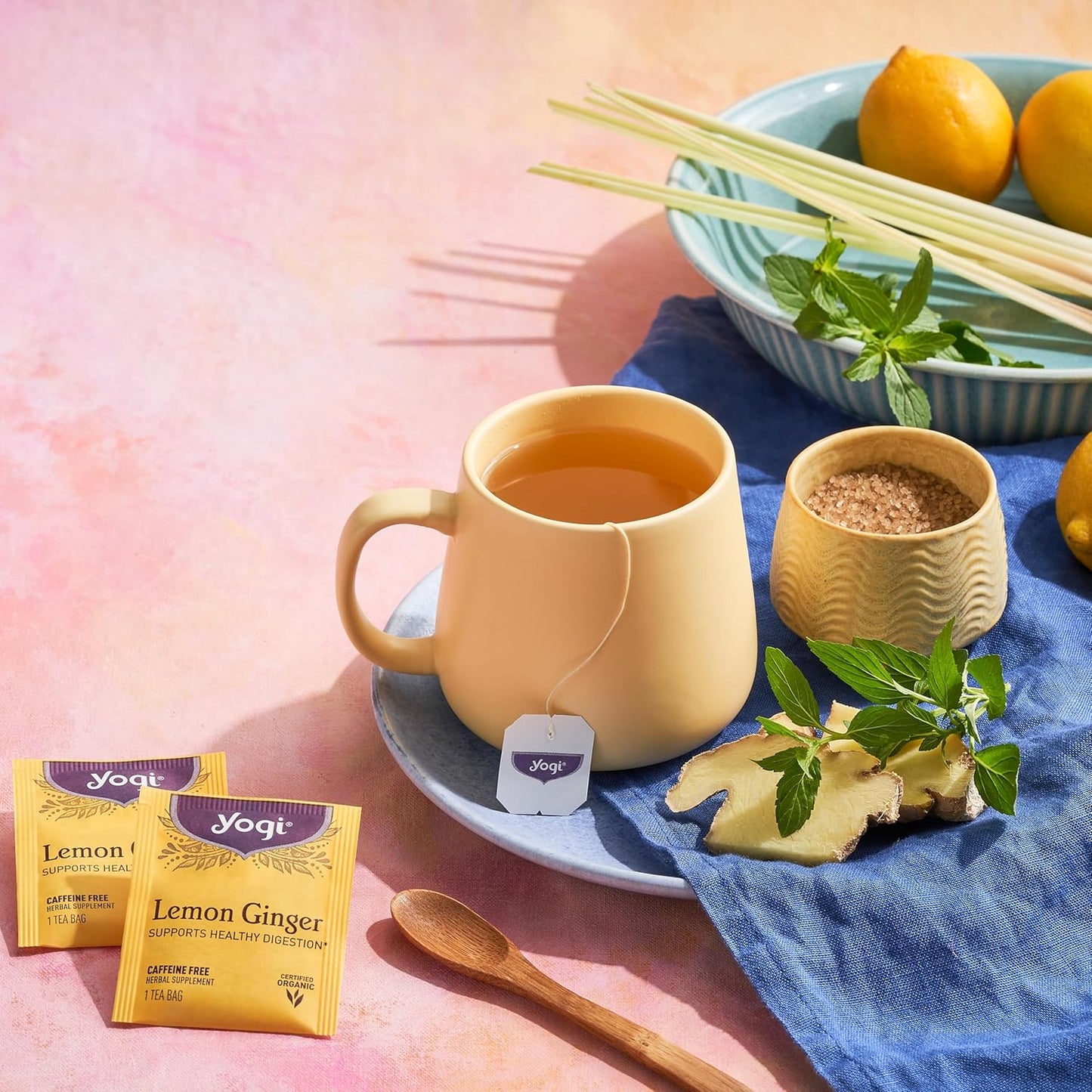 Tea Lemon Ginger Tea Bags, 16 Ct