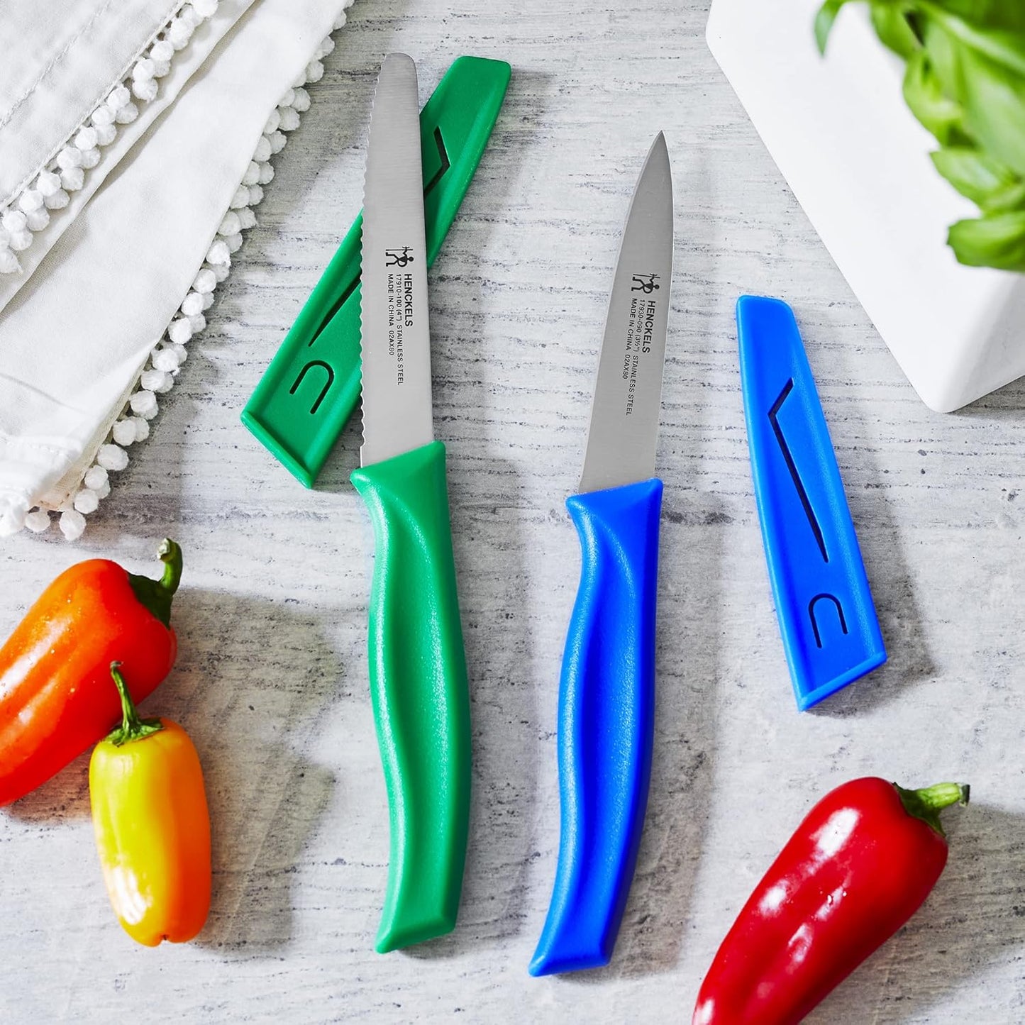 2-Pc Utility Knife Set, Stainless Steel