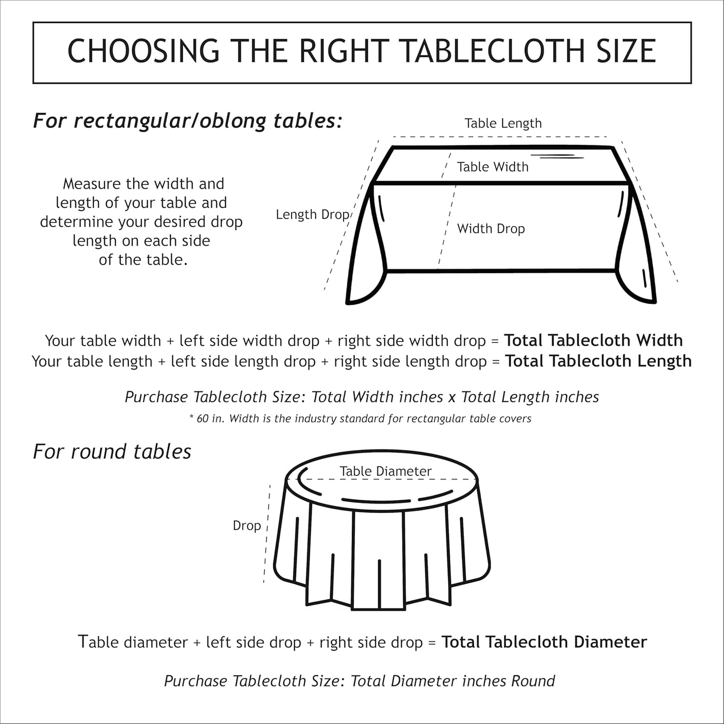 Heavy Duty Crystal Clear Plastic 100% Waterproof Tablecloth Protector, Vinyl PVC Table Cloth, Oil Spill Proof Wipe Clean Table Cover for Dining Tables (60" X 124" Rectangular/Oblong)