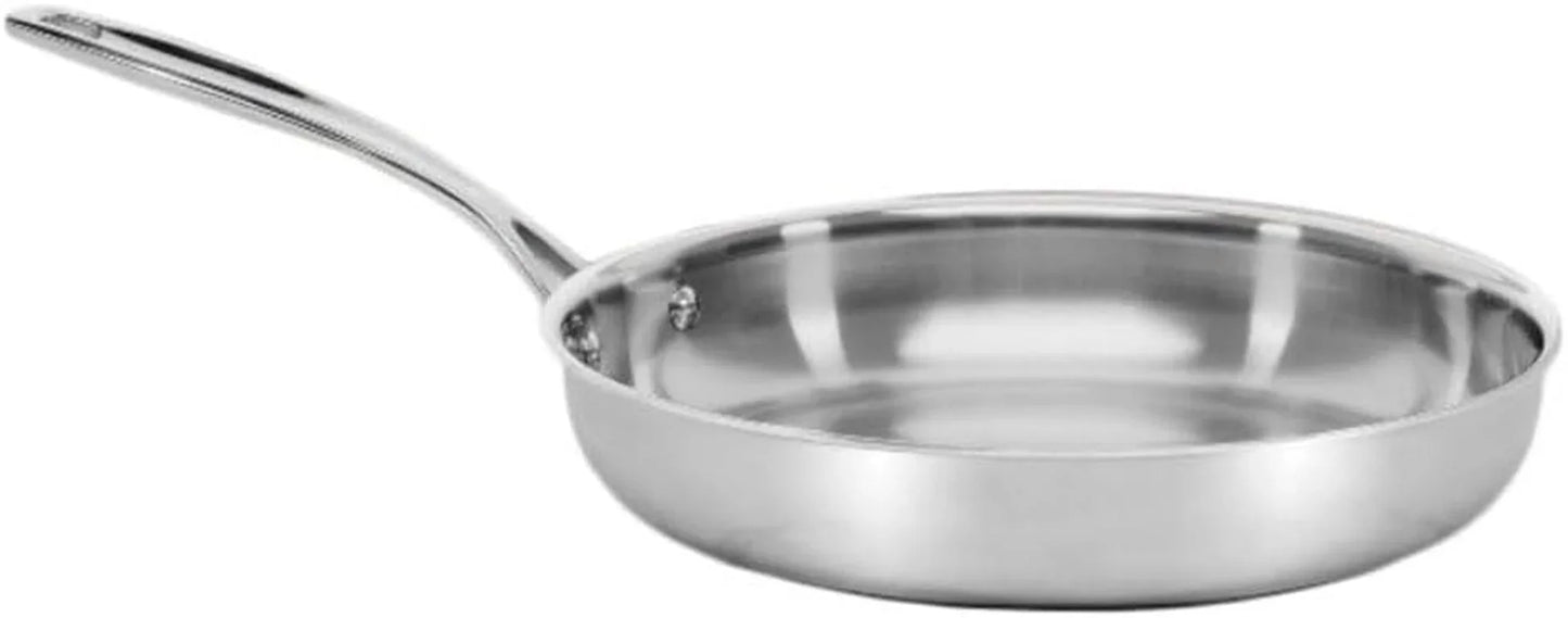 Custom Clad 5-Ply Stainless Cookware 10" Fry Pan, CC522-24
