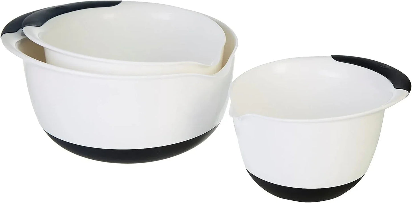3 Piece Mixing Bowl Set Plastic Asst, 3 EA