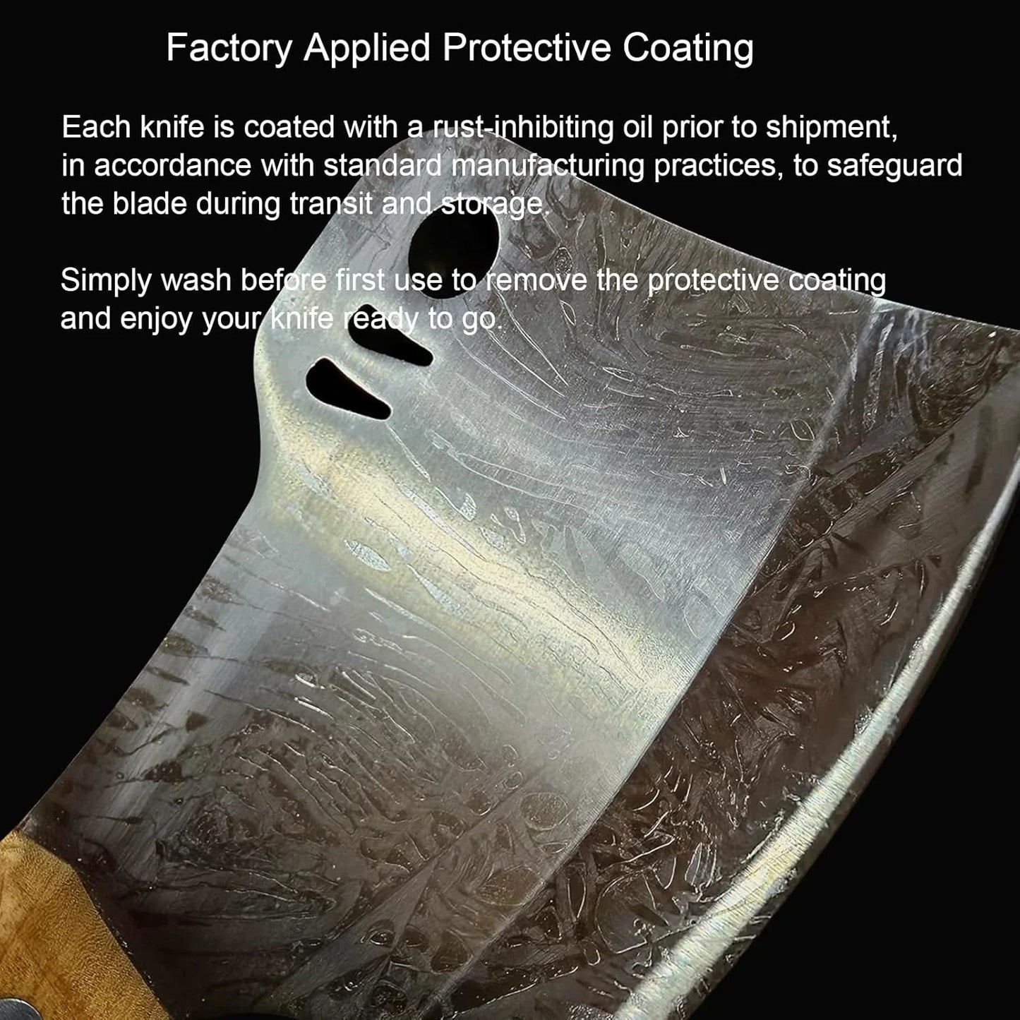 Meat Bone Cleaver Knife for Meat Cutting Handmade, Heavy Duty Butcher Axes, Hand Forged Bone Chopper, Full Tang Chopping Knife for Kitchen Outdoor BBQ Chirstmas Mother Father Gifts Idea Men