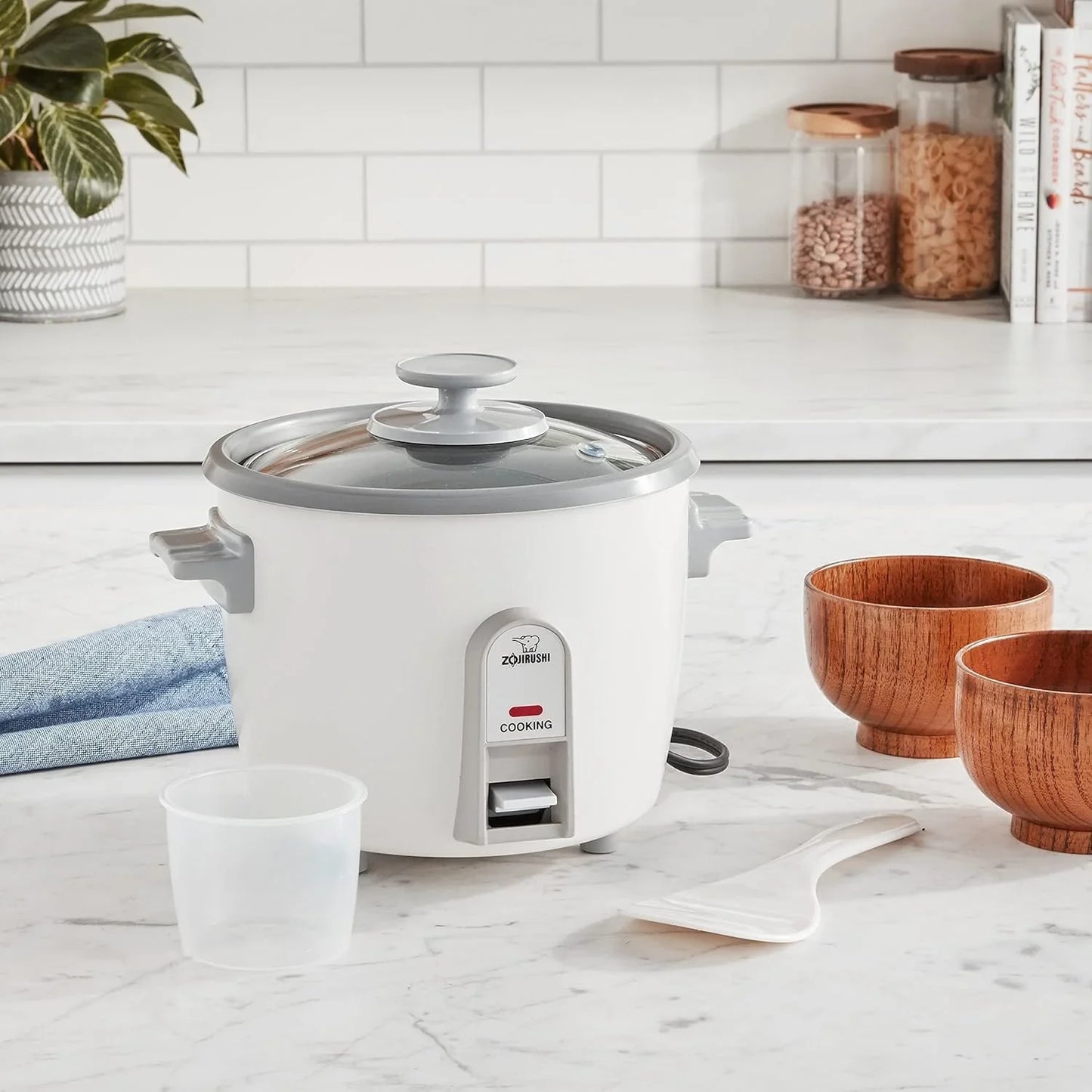 3 Cup Rice Cooker/Steamer ( White)