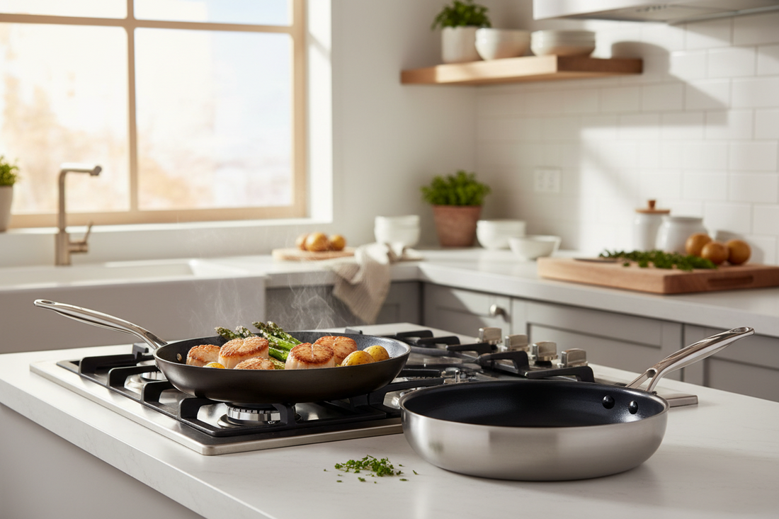 Carbon steel pan and nonstick pan comparison for everyday home cooking