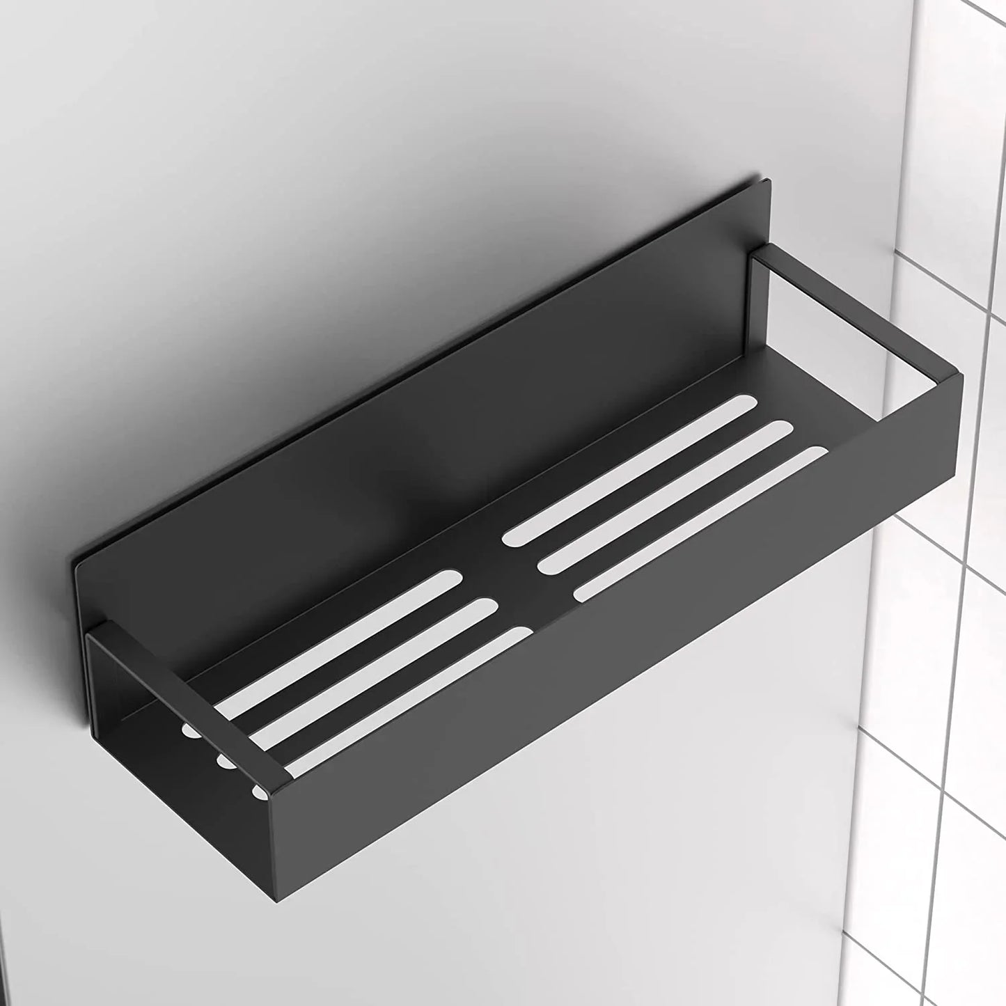 Metal 4 Pack Magnetic Spice Storage Rack Organizer for Refrigerator and Oven, Black Fridge Organizers and Storage
