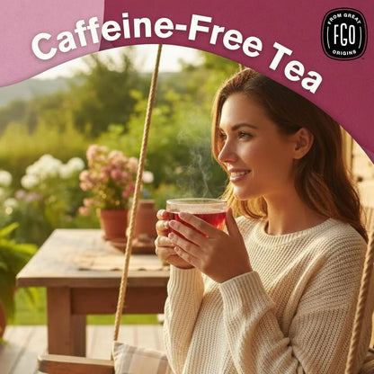 Organic Hibiscus Tea, 100 Count, Eco-Conscious Tea Bags, Caffeine Free, Packaging May Vary (Pack of 1)