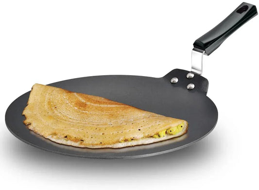 Futura Nonstick Dosa Tava, Diameter 33 Cm (13 Inch), Thickness 4.88 Mm (Black) NDT33