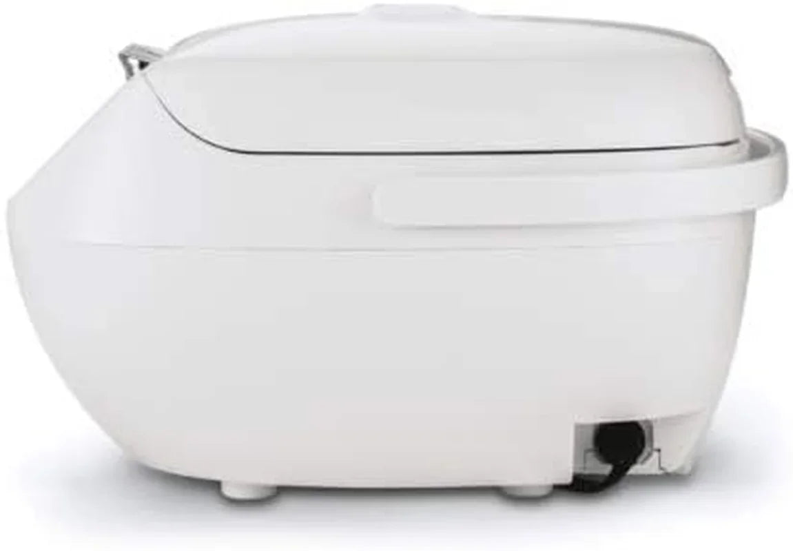 JBV-A10U 5.5-Cup (Uncooked) Micom Rice Cooker and Warmer with Tacook Food Steamer Cooking Tray Technology, White