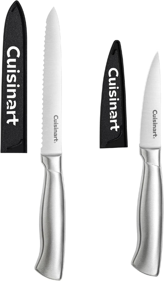 2-Piece Utility Pairing Stainless Steel Knife Set, Includes 5.5" Serrated Utility and 3.5" Pairing Knife