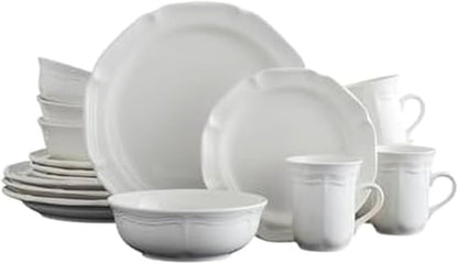 French Countryside 16-Piece Dinnerware Set, Service for 4