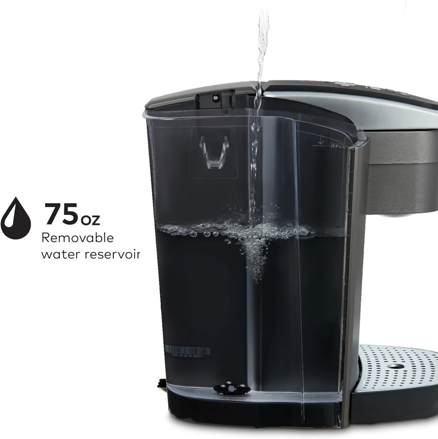 K-Elite Single Serve K-Cup Pod Coffee Maker, with Strength and Temperature Control, Iced Coffee Capability, 8 to 12Oz Brew Size, Programmable, Brushed Slate