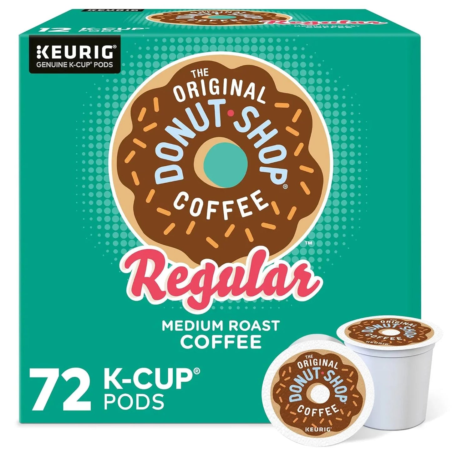 Regular Keurig Single-Serve K-Cup Pods, Medium Roast Coffee, 72 Count