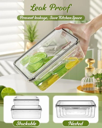 40 Piece Food Storage Containers with Lids(20 Containers & 20 Lids), Bpa-Free Plastic Food Containers for Kitchen Storage and Organization, Leak Proof Meal Prep Container, Includes Labels & Pen