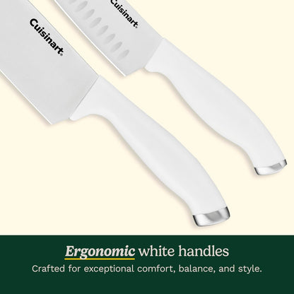 Block Knife Set, 12Pc Cutlery Knife Set with Steel Blades for Precise Cutting, Lightweight, Stainless Steel, Durable & Dishwasher Safe, C77SSW-12P