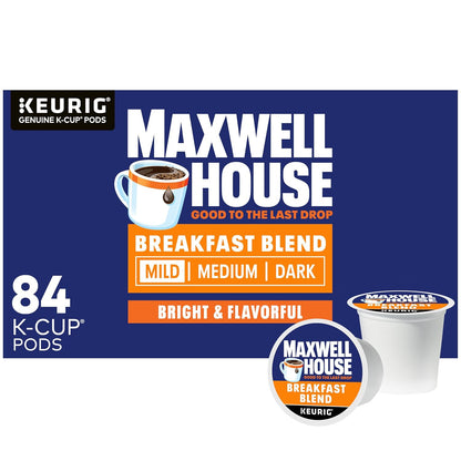 Breakfast Blend Mild Roast K-Cup Coffee Pods, 84 Ct Box