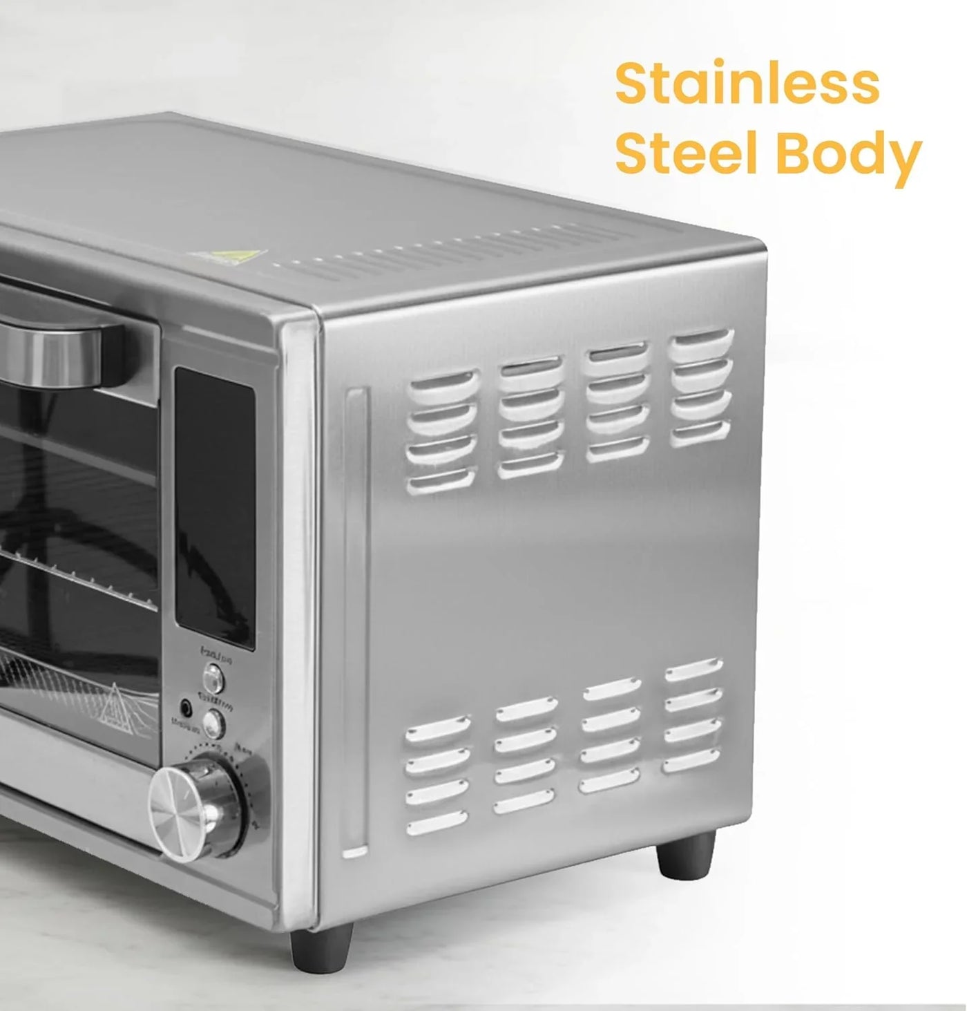 29.6QT Air Fryer Toaster Oven Combo with Smart Probe, 12-In-1 Countertop Convection Oven, 450°F, Stainless Steel