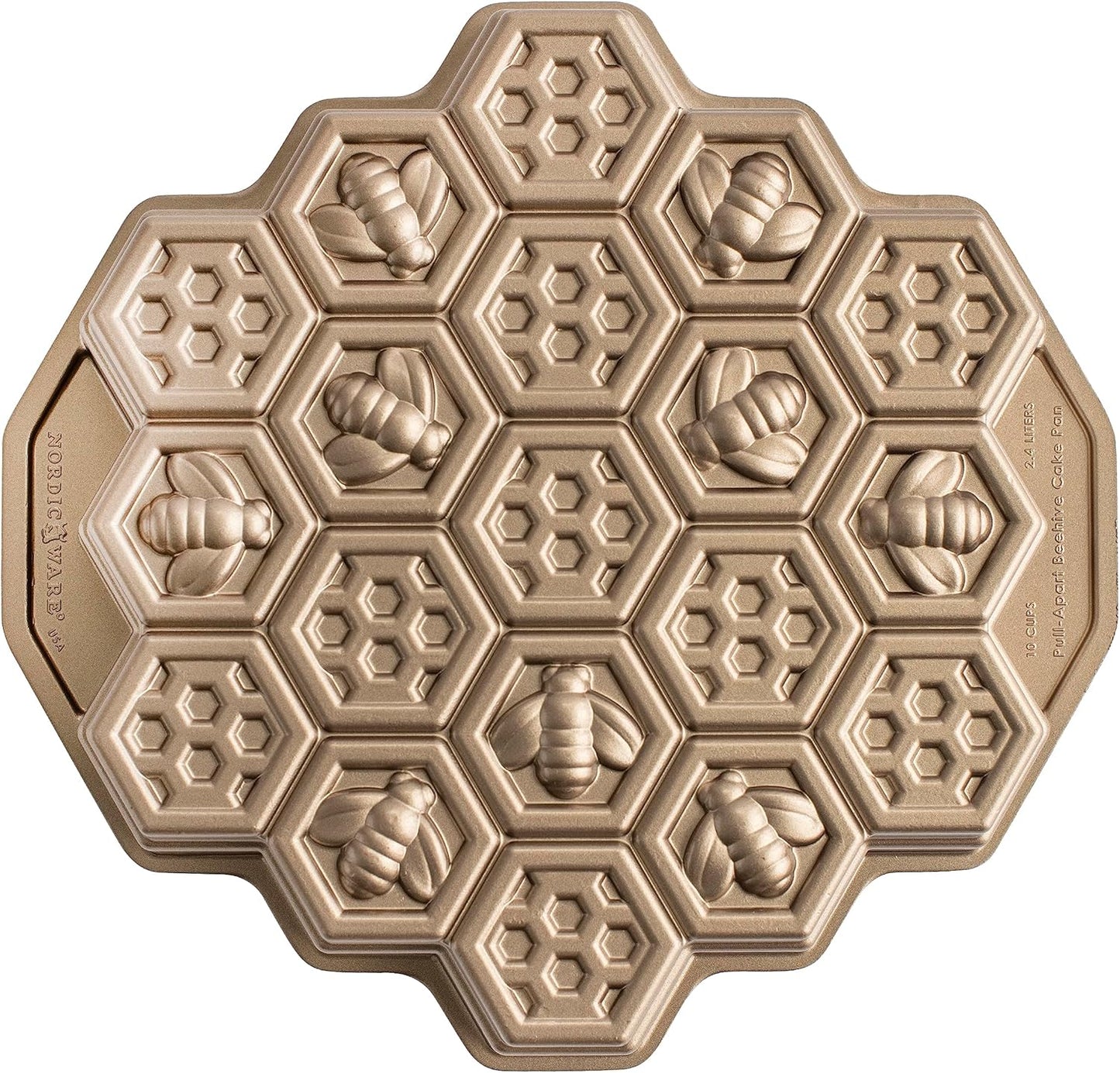 Honeycomb Pull-Apart Pan, 10 Cup, Toffee