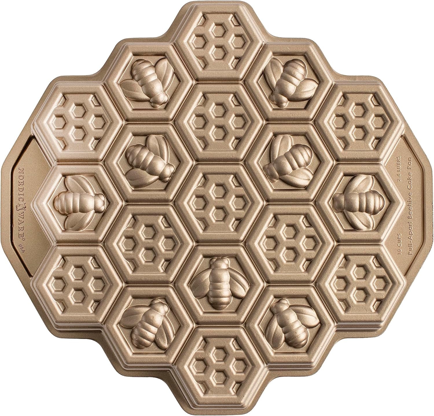 Honeycomb Pull-Apart Pan, 10 Cup, Toffee