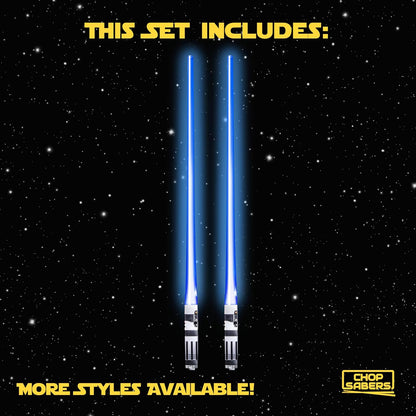 Lightsaber Led Light up Chopsticks (1 Pair, Blue)