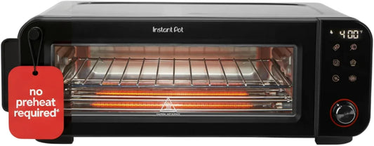 No Preheat Required* 6-In-1 Pizza and Toaster Oven with Instantheat Technology, Fits a 12" Fresh or Frozen Pizza, Bake, Toast, Broil, & Reheat