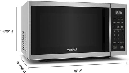 WMCS3019RS Countertop Microwave with Turntable 0.9 Cu. Ft, Steam Clean, 900 Watt Microwave, Stainless Steel
