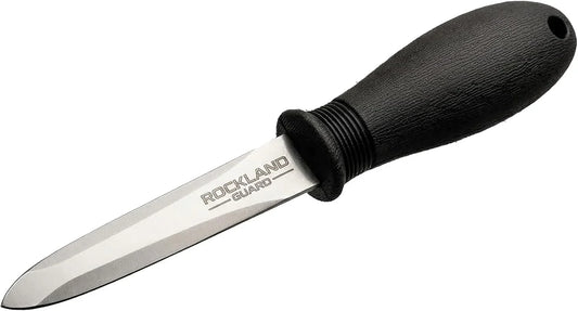 Oyster Shucking Knife - 3.5” Heavy Duty 420 Stainless Steel Shucker for Clams & Shellfish - Non-Slip Ergonomic Handle Seafood Tool for Beginners, 1-Pack