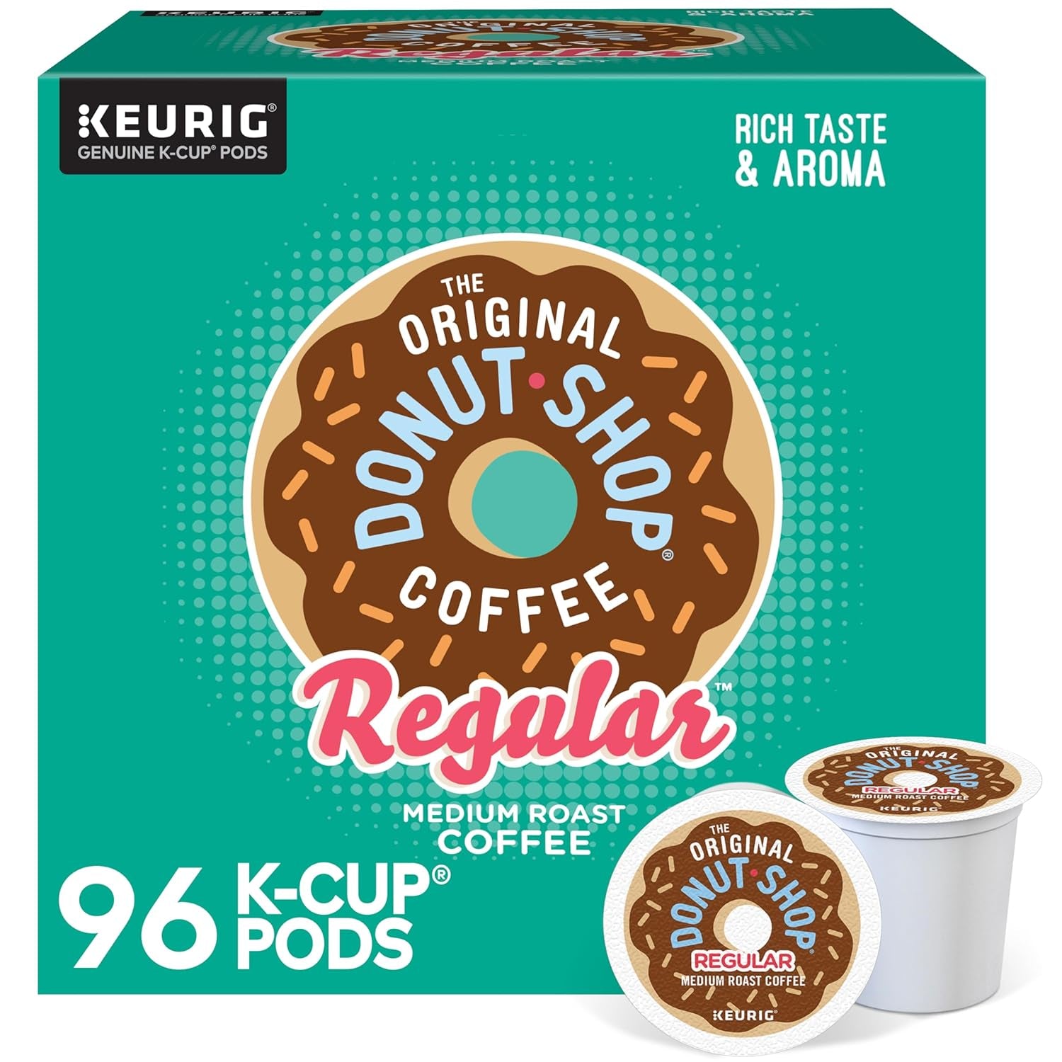 Regular Keurig Single-Serve K-Cup Pods, Medium Roast Coffee, 96 Count