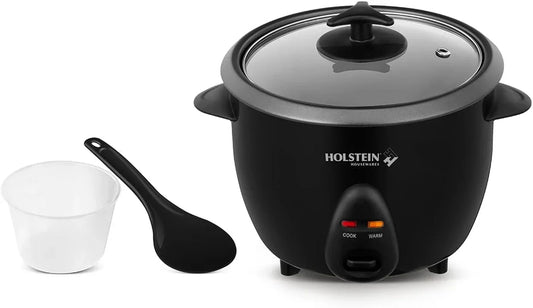 16-Cup Cooked (8-Cup Uncooked) Rice Cooker, Black – One-Touch Operation with Cook & Keep Warm Functions, Perfect for Rice, Quinoa, Oatmeal, Stews & Grains