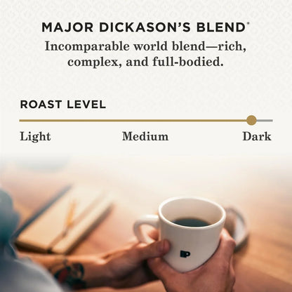 , Dark Roast Keurig K-Cup Pods, 100% Arabica Coffee - Major Dickason'S Blend 75 Count (1 Box of 75 Pods)