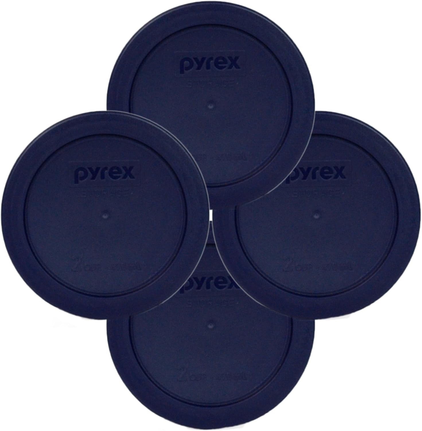 7200-PC 2-Cup Blue Food Storage Replacement Lid (4-Pack) - Made in USA