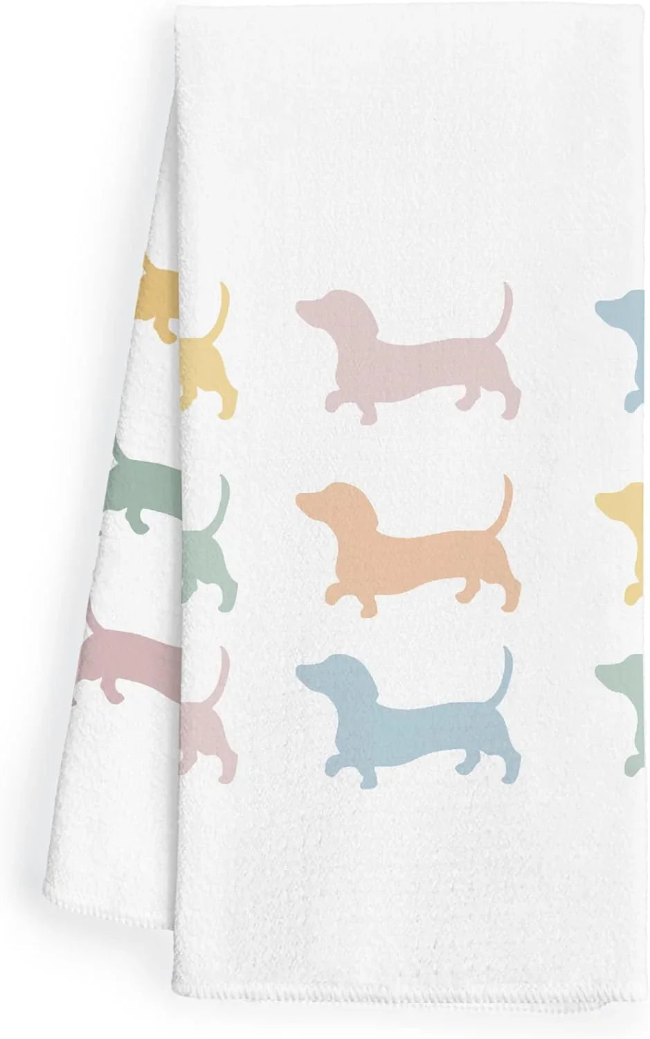 Wiener Dog Kitchen Hand Towels - Dachshund Tea Towels, Decor and Gifts for Women, Dog Mom - 1624 Inches