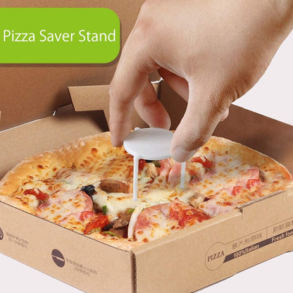 100Pcs Stand White Plastic Pizza Tripod Stack for Restaurant Container Pizza Boxes