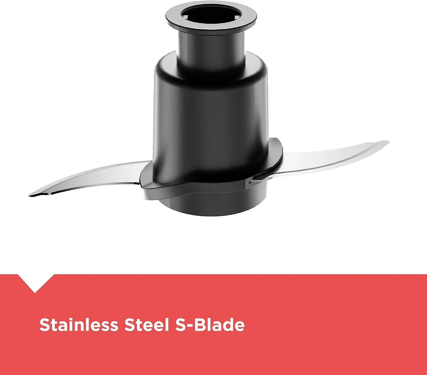3-In-1 Easy Assembly 8-Cup Food Processor, Stainless Steel S-Blade, Easy-Clean, Touchpad Controls Black
