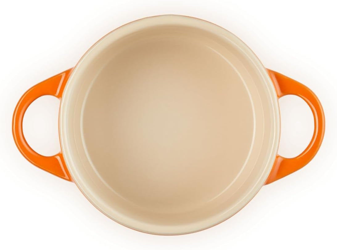 Stoneware Mini round Cocotte, 8 Oz., Flame