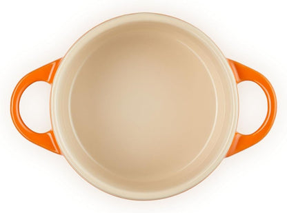 Stoneware Mini round Cocotte, 8 Oz., Flame