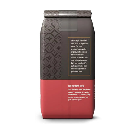 , Dark Roast Ground Coffee, Decaffeinated Arabica Coffee - Decaf Major Dickason'S Blend 10.5 Ounce Bag