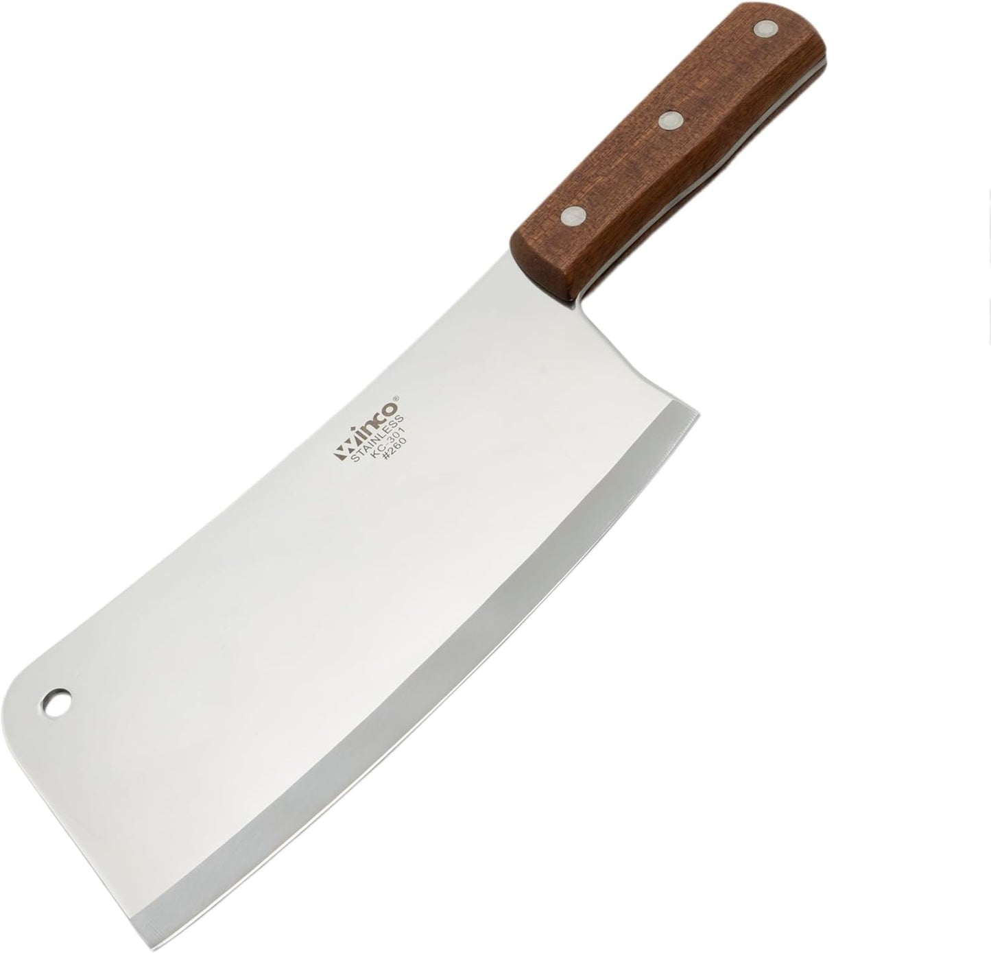 8" Heavy Duty Chinese Cleaver with Wooden Handle, 3-1/2″