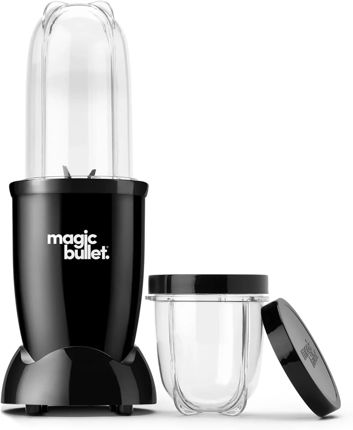 Blender Set, 7-Piece Set, 250W Blender and Food Processor, 2 Blending Cups, Cross Blade, Compact Design, Smoothies, Sauces, Silver, MBR-0701AK