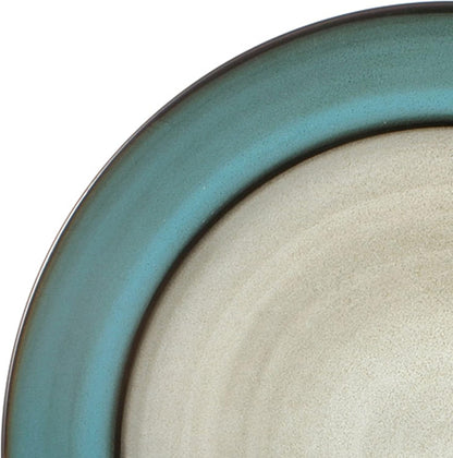 Song Bird Dinnerware Set, 16 Piece, Green, Gray