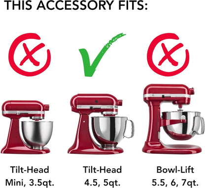 5 Quart Ceramic Bowl for All 4.5-5 Quart Tilt-Head Stand Mixers KSM2CB5TDD, Dew Drop