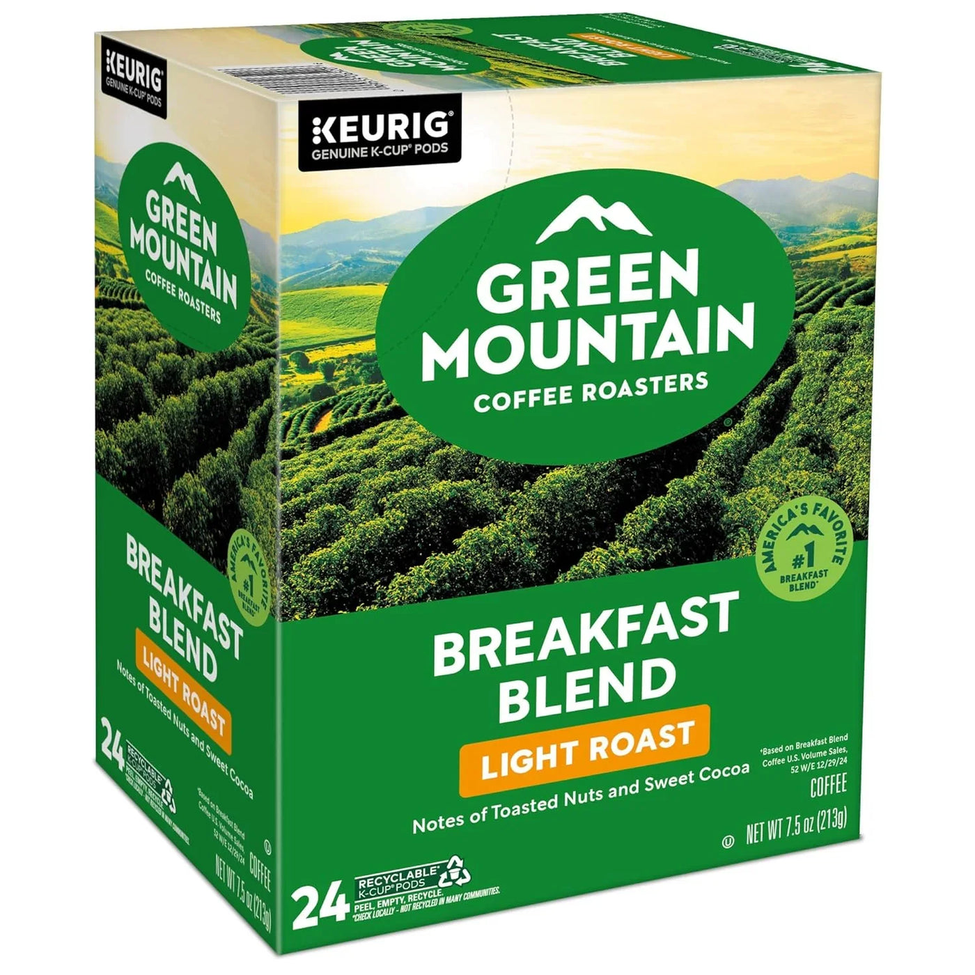 Breakfast Blend Single-Serve Keurig K-Cup Pods, Light Roast Coffee, 96 Count