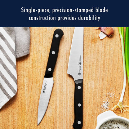 Solution Razor-Sharp 12-Pc Knife Set, Chef Knife, Bread Knife, Steak Knife, German Engineered Informed by 100+ Years of Mastery,Walnut