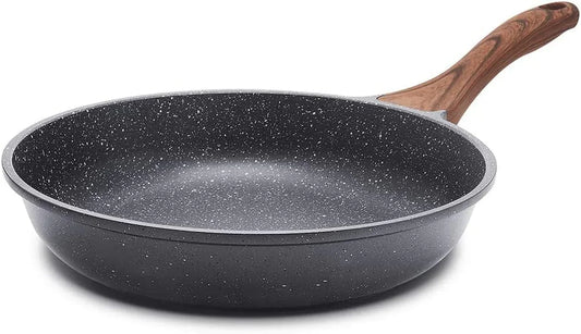 Nonstick Frying Pan Skillet, Swiss Granite Coating Omelette Pan, Healthy Stone Cookware Chef'S Pan, PFOA Free (9.5 Inch)