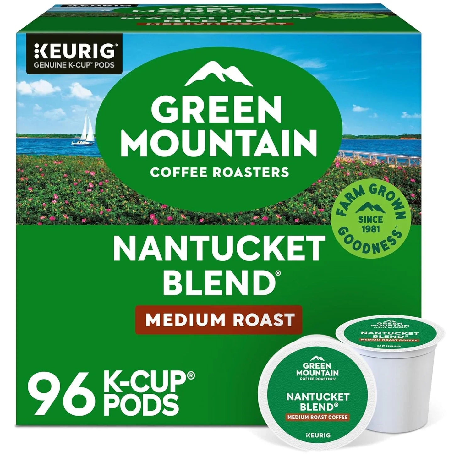Nantucket Blend Keurig Single-Serve K-Cup Pods, Medium Roast Coffee, 96 Count